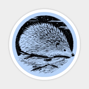 Vintage Hedgehog Gift for a Nature Art Lover Magnet